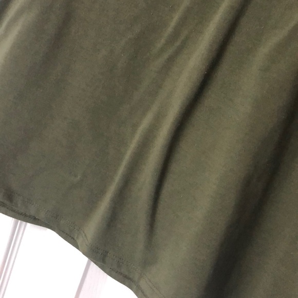 Solid army green lularoe perfect t - Picture 3 of 3